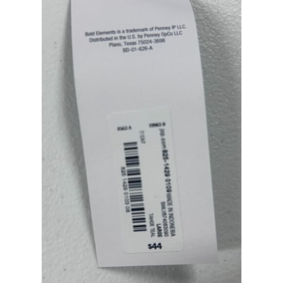 Bold Elements Blouse Women's Blue Ruffle Sleeve Cold Shoulder Size Large NEW - Picture 10 of 10